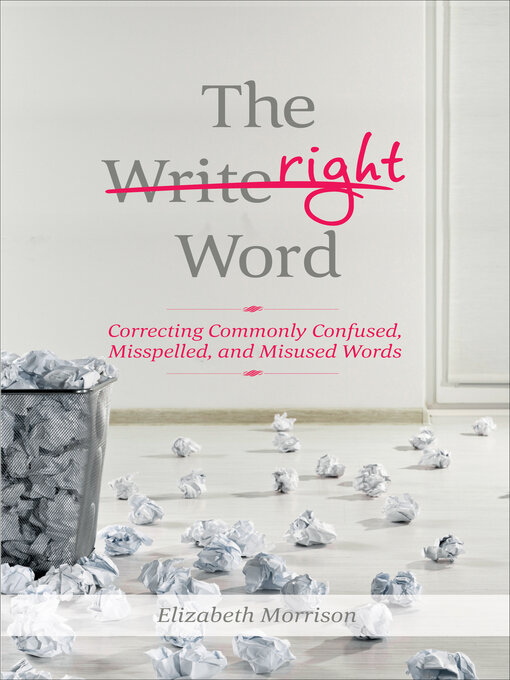 Title details for The Right Word by Elizabeth Morrison - Available